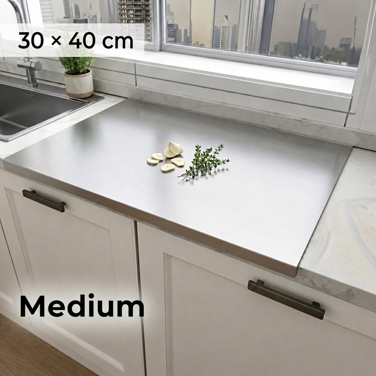 Stainless Steel Kitchen Prep Board