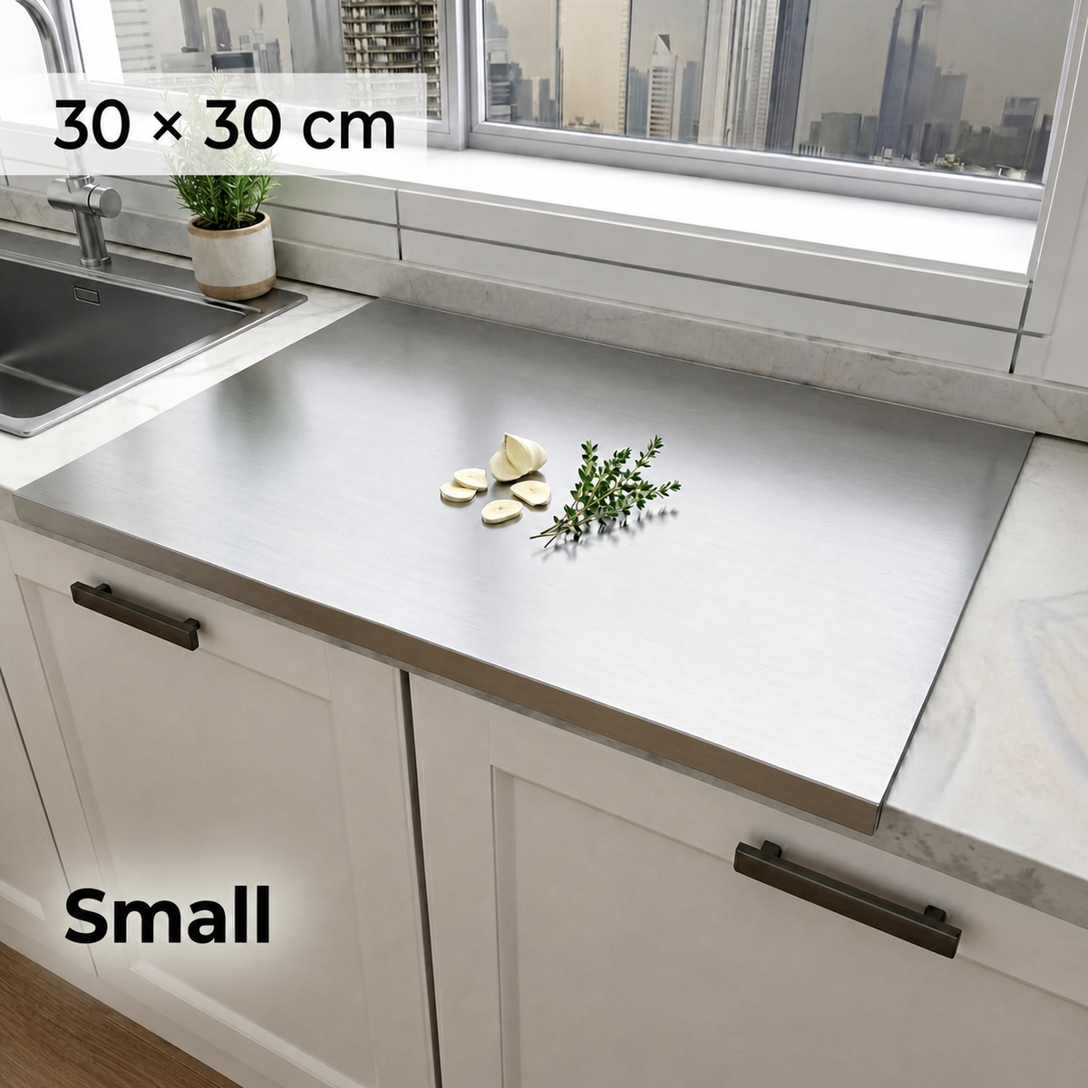 Stainless Steel Kitchen Prep Board